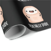 Toetally Guy Funny Big Toe Pun Dark BG Cadeaupapier (Rol Hoek)