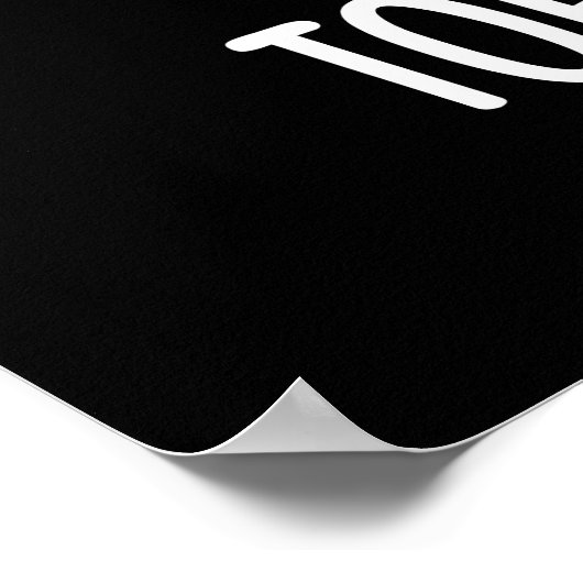 Toetally Guy Funny Big Toe Pun Dark BG Poster (Hoek)