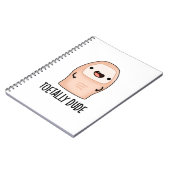 Toetally Guy Funny Big Toe Pun Notitieboek (Linkerzijde)