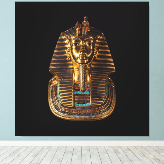 Toetanchamon, de Egyptische koning - oude koninkli Canvas Afdruk (Insitu (Houten vloer))