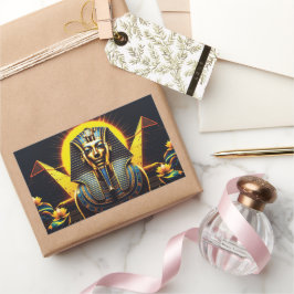 Toetanchamon en piramides | Oud-Egyptisch uniek Rechthoekige Sticker