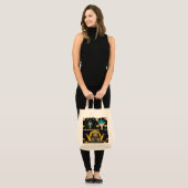 Toetanchamon en piramides | Oude Egyptische kunst Tote Bag (Voorkant (model))