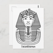 Toetanchamon illustratie briefkaart (Voorkant / Achterkant)