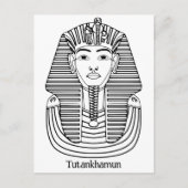 Toetanchamon illustratie briefkaart (Voorkant)