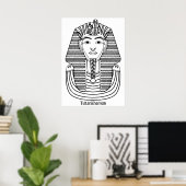 Toetanchamon illustratie poster (Thuiskantoor)