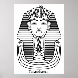 Toetanchamon illustratie poster