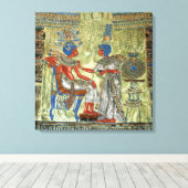 Toetanchamon's Troon Canvas Afdruk (Insitu (Houten vloer))