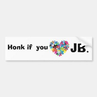 Toeter als je <3 jb bumpersticker
