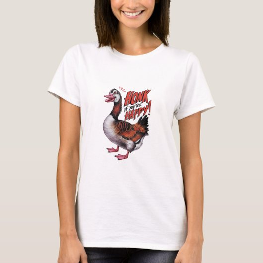 Toeter Als Je Gelukkig Bent T-shirt (Voorkant)