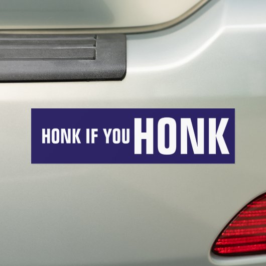 Toeter Als Je Toetert Bumpersticker (Op auto)