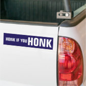 Toeter Als Je Toetert Bumpersticker (Op Truck)