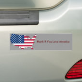 Toeter Als Je Van amerika Houdt Bumpersticker (Op auto)