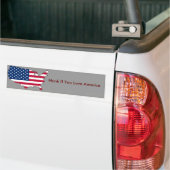 Toeter Als Je Van amerika Houdt Bumpersticker (Op Truck)