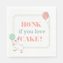 Toeter als je van cake dessert servet houdt