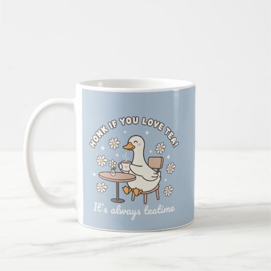 Toeter Als Je Van Thee Houdt Moppige Gans Mok (Links)
