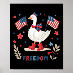 Toeter Als Je Van Vrijheid Houdt Usa Vlag Silly-go Poster