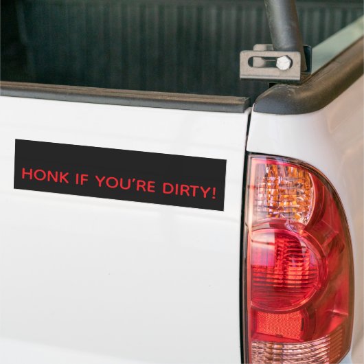 TOETER ALS JE VUILE BEZIGHEID HEBT! BUMPERSTICKER (Op Truck)