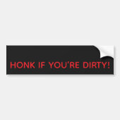 TOETER ALS JE VUILE BEZIGHEID HEBT! BUMPERSTICKER (Voorkant)