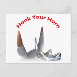 Toeter Op Je Claxon Briefkaart