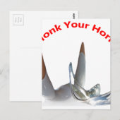 Toeter Op Je Hoorn Briefkaart (Voorkant / Achterkant)