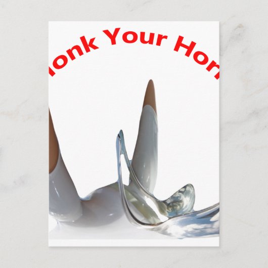 Toeter Op Je Hoorn Briefkaart (Voorkant)