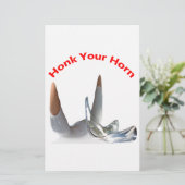 Toeter Toeter Briefpapier (Staand voorkant)