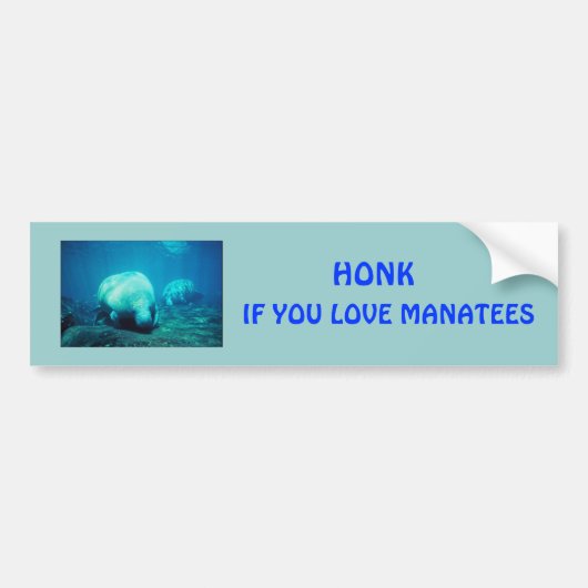 Toeter voor zeekoeien bumpersticker (Voorkant)