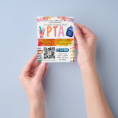 toetreden tot de PTA school recruitment schoolfond Flyer (Hand)