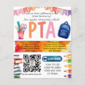 toetreden tot de PTA school recruitment schoolfond Flyer (Voorkant)