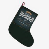  toets ADD NAAM American Bourbon Whiskey Bar Grote Kerstsok (Voorkant (Hangend))