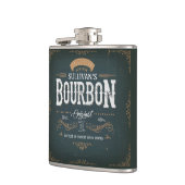  toets ADD NAAM American Bourbon Whiskey Bar Heupfles (Links)