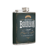  toets ADD NAAM American Bourbon Whiskey Bar Heupfles (Rechts)