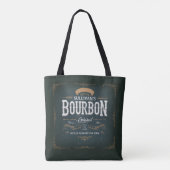  toets ADD NAAM American Bourbon Whiskey Bar Tote Bag (Achterkant)
