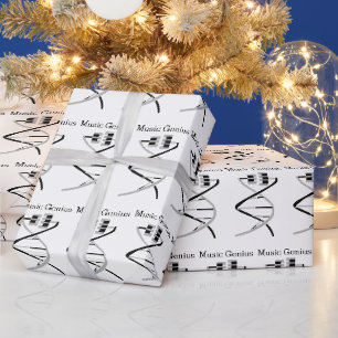 Toetsen aan het DNA van het Muziek-genieDNA Cadeaupapier