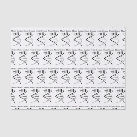 Toetsen aan het DNA van het Muziek-genieDNA Tissuepapier (Voorkant)