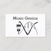 Toetsen aan het DNA van het Muziek-genieDNA Visitekaartje (Voorkant)