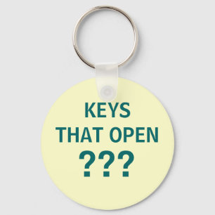 TOETSEN DIE OPEN??? - sleutelhanger voor nutteloze