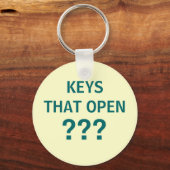 TOETSEN DIE OPEN??? - sleutelhanger voor nutteloze (Voorkant)