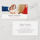 Toetsen, makelaar, makelaar Visitekaartje (Voorkant / Achterkant)