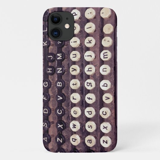 Toetsen op een Oude Schrijfmachine Case-Mate iPhone Case (Achterkant)