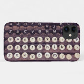 Toetsen op een Oude Schrijfmachine Case-Mate iPhone Case (Achterkant (horizontaal))