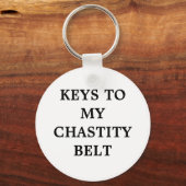 TOETSEN OP MYCHASTITEITSGORDEL SLEUTELHANGER (Voorkant)