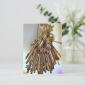  toetsen Skeleton Keys Vintage Briefkaart (Staand voorkant)