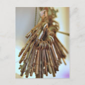  toetsen Skeleton Keys Vintage Briefkaart (Voorkant)