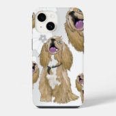 Toetsen voor de Miniature Cocker Spaniels iPhone Hoesje (Achterkant)