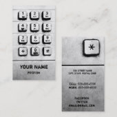 toetsenblok-visitekaartje visitekaartje (Voorkant / Achterkant)