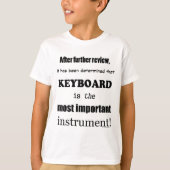 Toetsenbord belangrijkste instrument t-shirt (Voorkant)