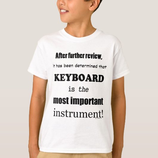 Toetsenbord belangrijkste instrument t-shirt (Voorkant)