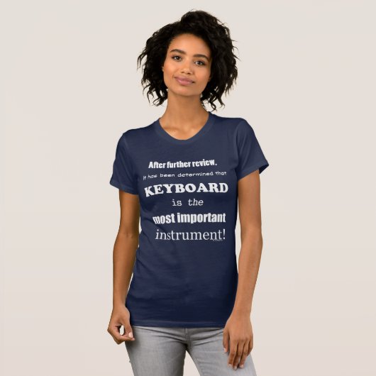 Toetsenbord belangrijkste instrument t-shirt (Voorkant volledig)