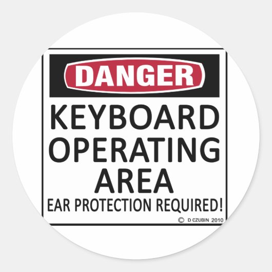 Toetsenbord besturingssysteem ronde sticker (Voorkant)